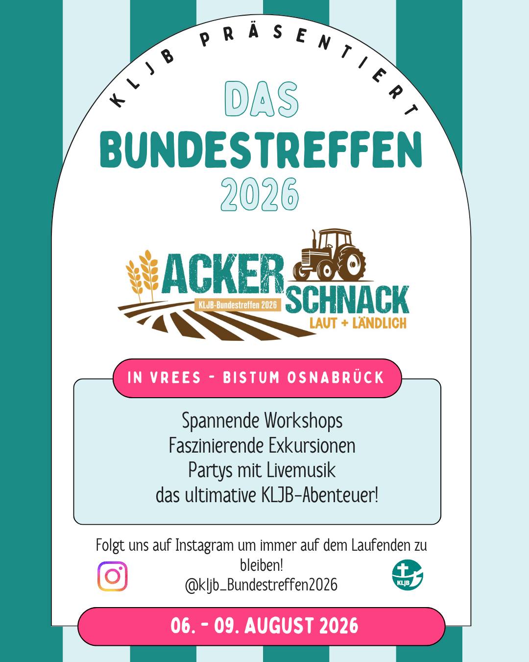 KLJB Bundestreffen 2026 in Vrees – Sei dabei!